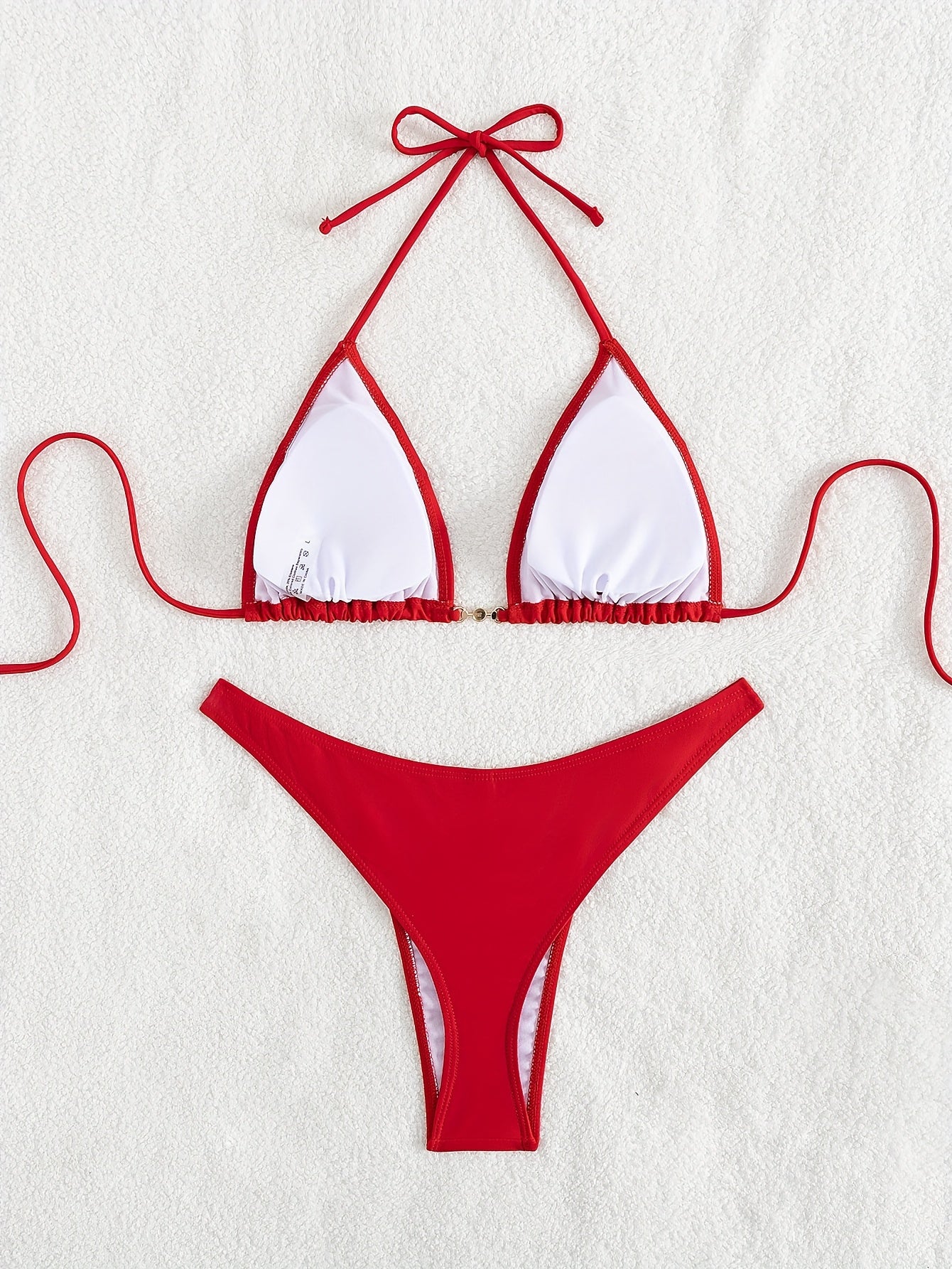 BSGIRL02 - Bikini da 2 pezzi con perizoma alto e allacciatura al collo