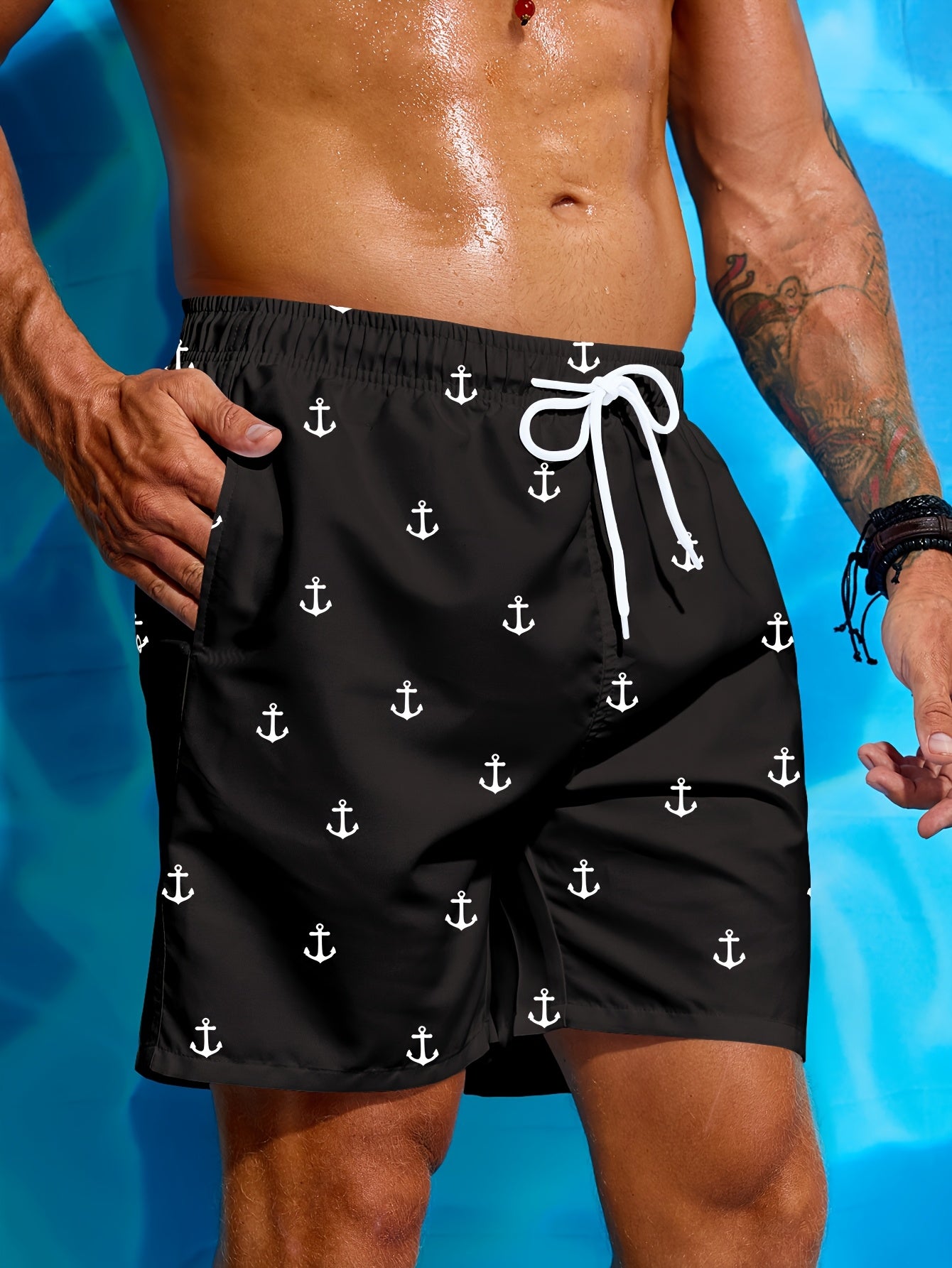 BSMEN01 - Costume da bagno interno in rete uomo