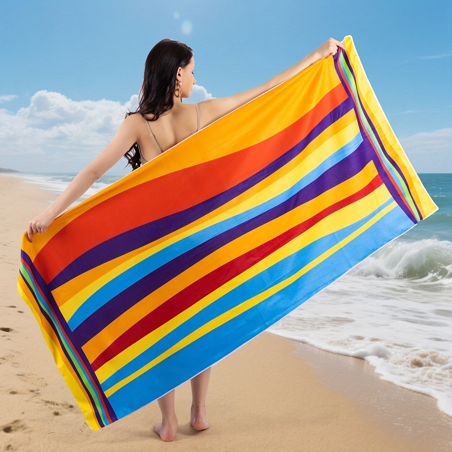 B01 - Extra Large Striped Beach Towel