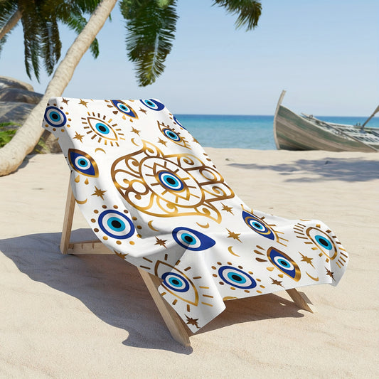 B09 - Eye Pattern Beach Towel
