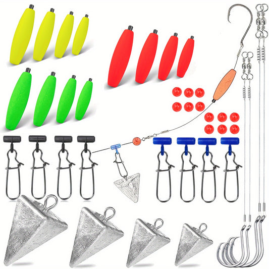 SPORT010 - Kit da pesca in acqua salata da 78 pezzi