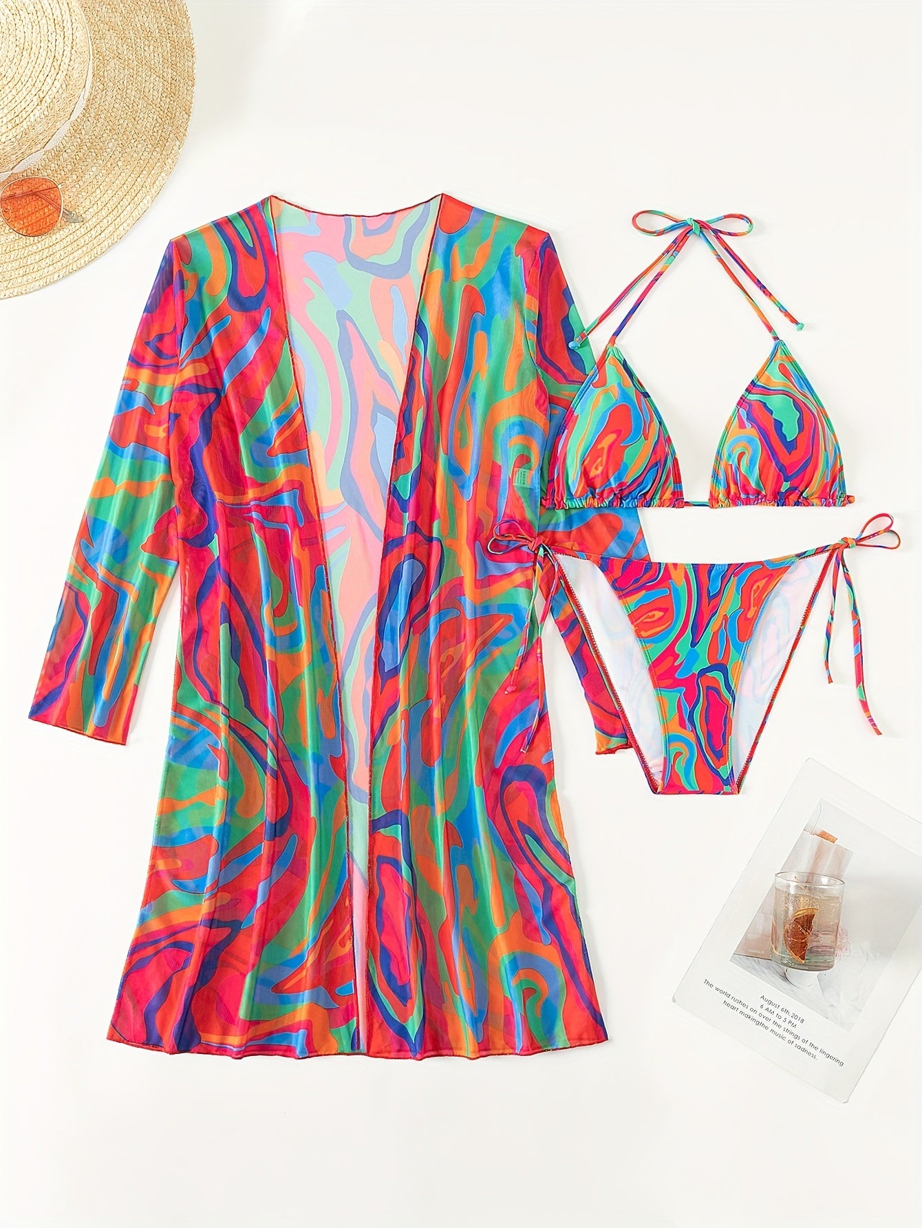 BSGIRL07 - Completo da bagno da donna 3 pezzi