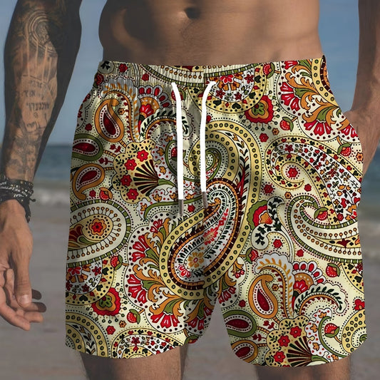 BSMENF16 - Pantaloncini da spiaggia con stampa Paisley