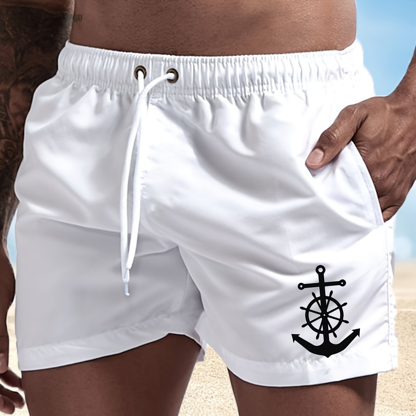 BSMENF10 - Pantaloncini da bagno da uomo ad asciugatura rapida