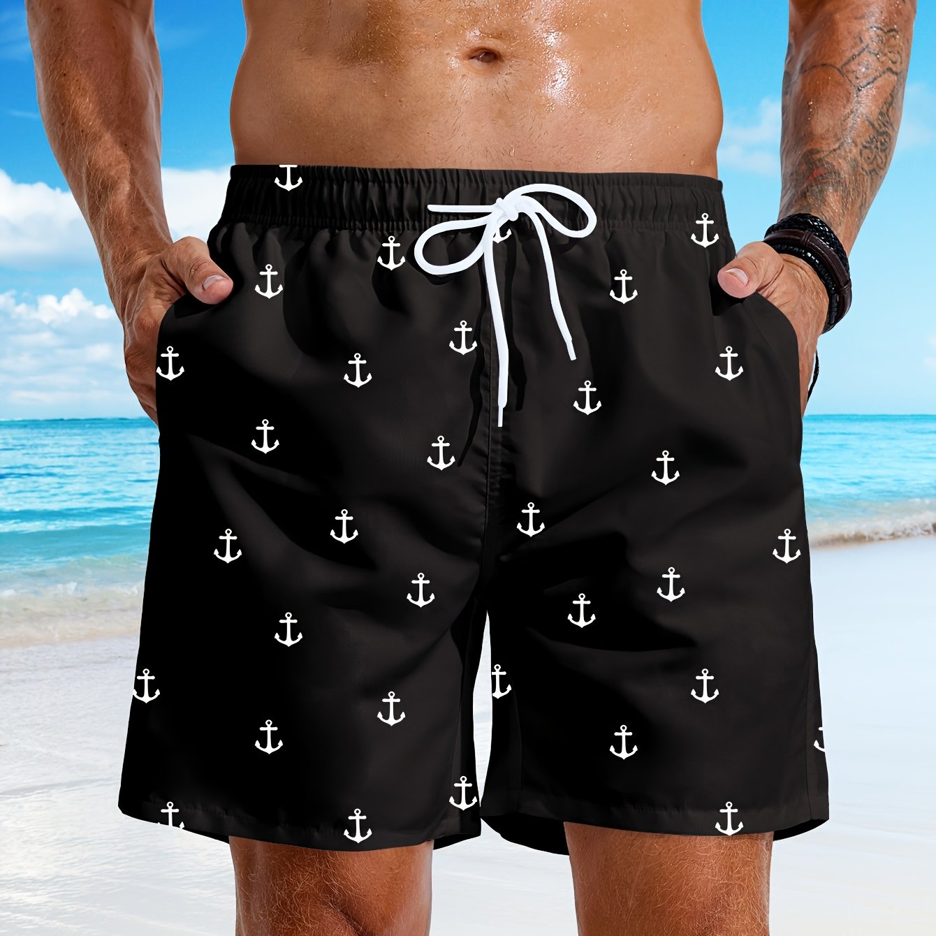 BSMEN01 - Costume da bagno interno in rete uomo