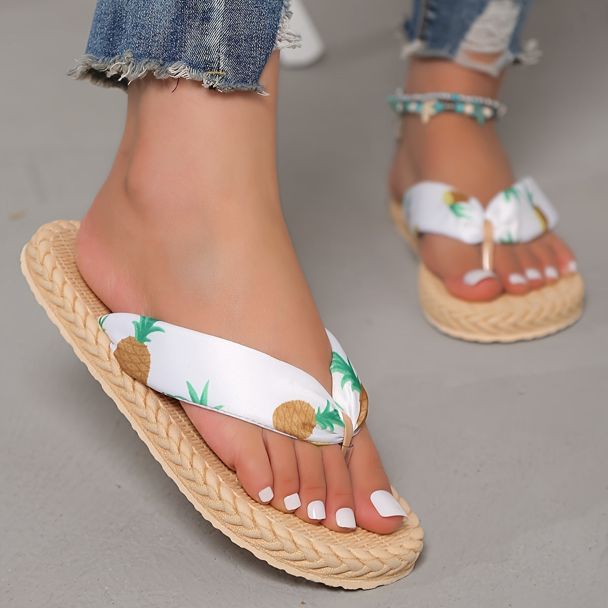 INFRA11 - Infradito da donna con motivo floreale