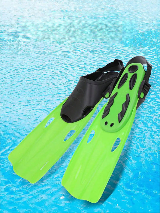 B23 - Snorkeling Fins, Open Heel Swimming Fins With Adjustable Buckles