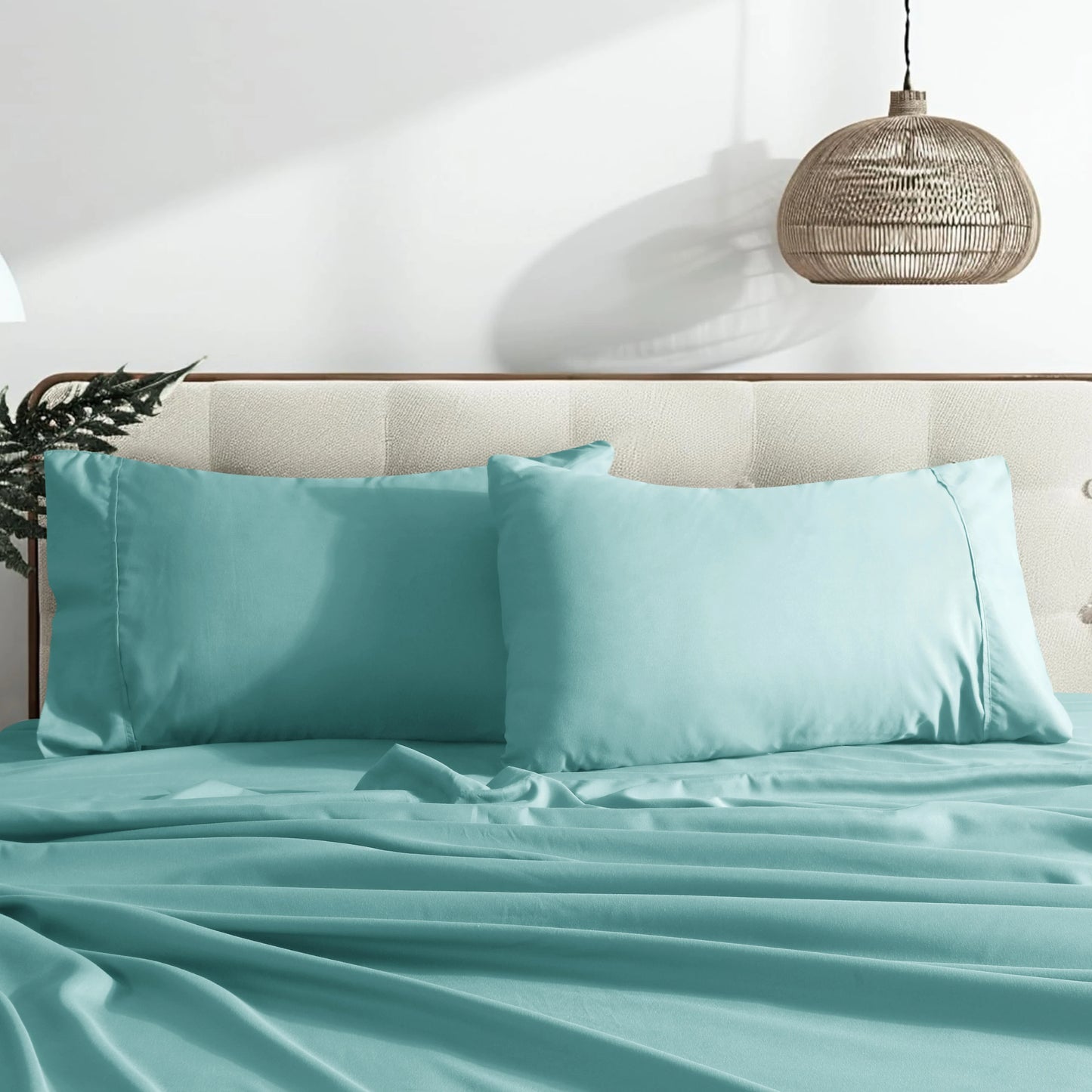 TESS04 - Set Lenzuola Lusso da 4 pezzi in microfibra extramorbide