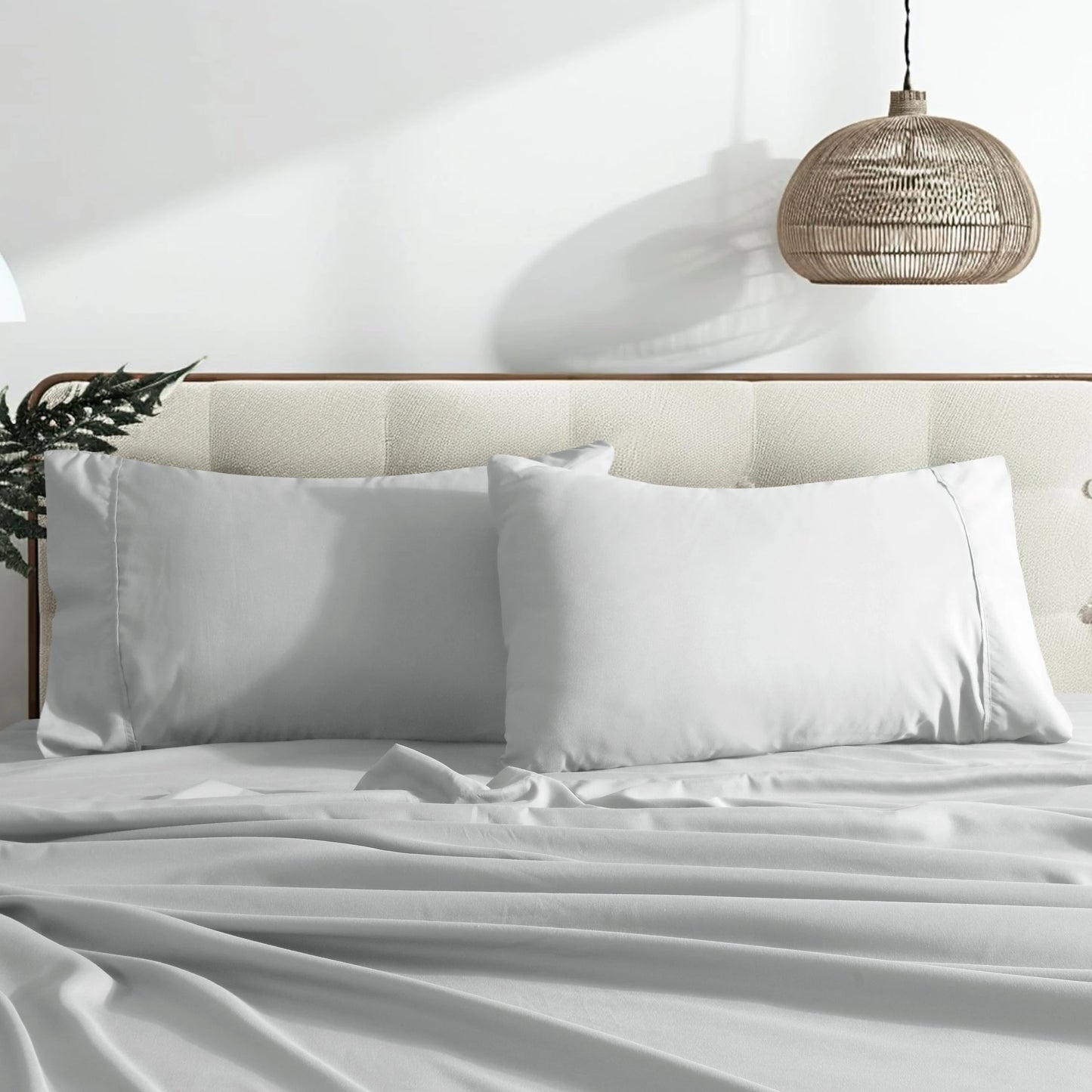 TESS04 - Set Lenzuola Lusso da 4 pezzi in microfibra extramorbide