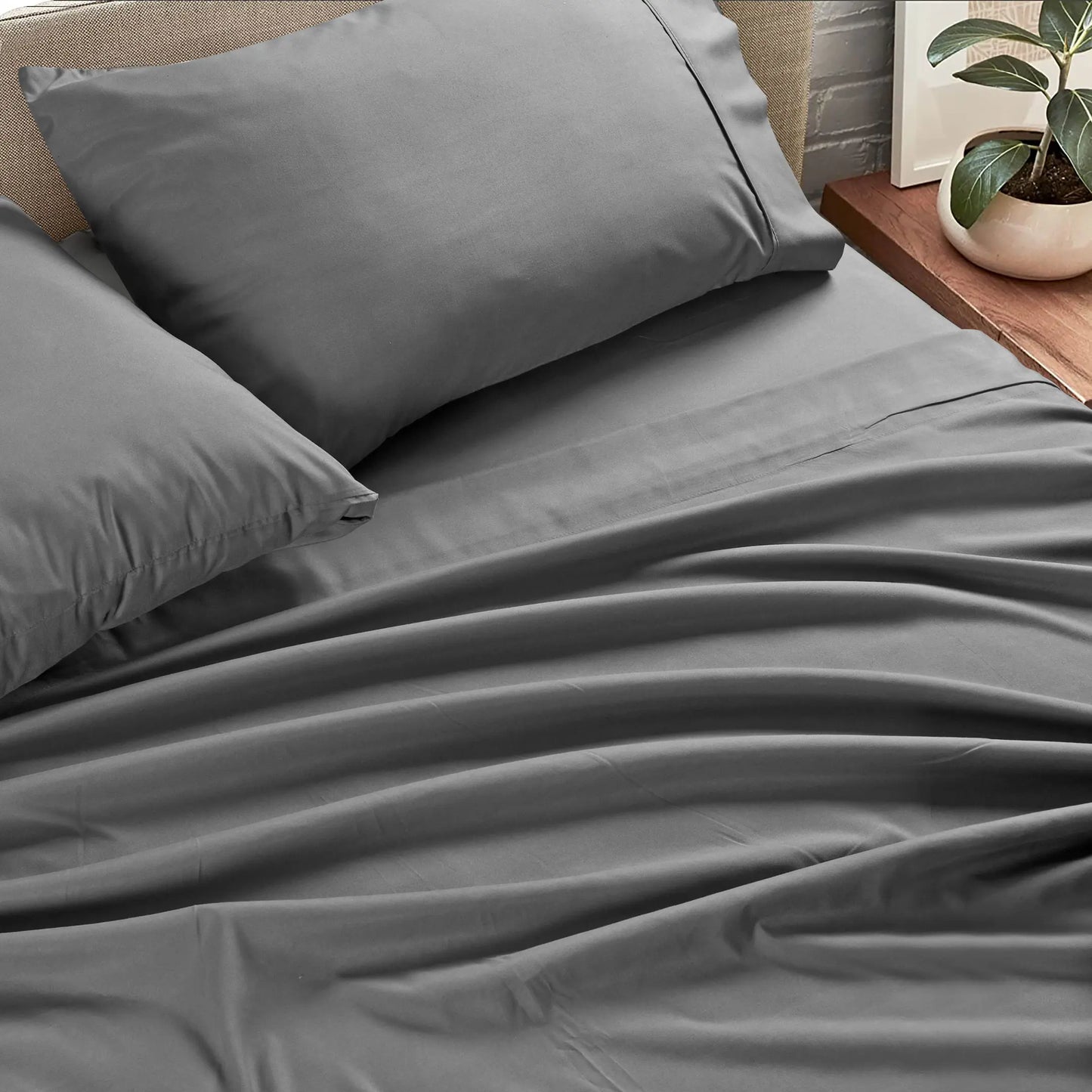 TESS04 - Set Lenzuola Lusso da 4 pezzi in microfibra extramorbide