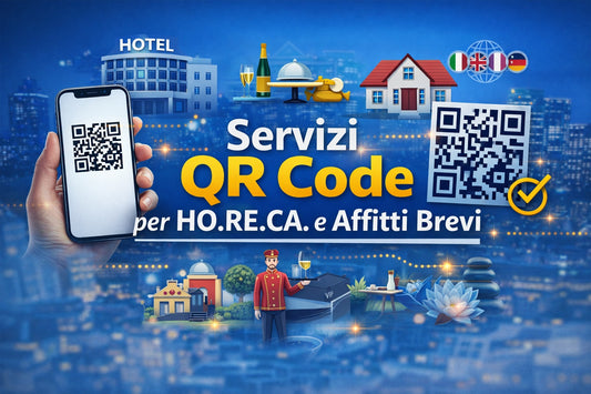 📲 Servizio QR Code Digitale per HO.RE.CA. e Affitti Brevi