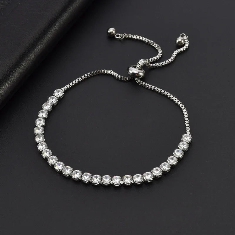 BRAC15 - Bracciale maglie in zircone