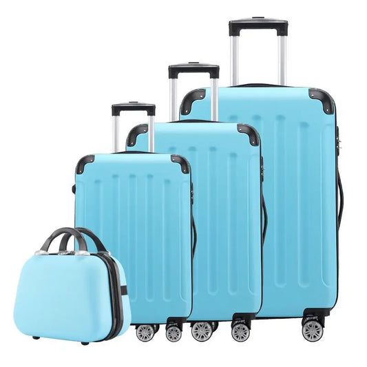 A01 - ABS Set of Suitcases Travelling Bags Luggage Trolley