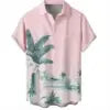 HAWAIA02 - Camicia estiva da uomo a maniche corte