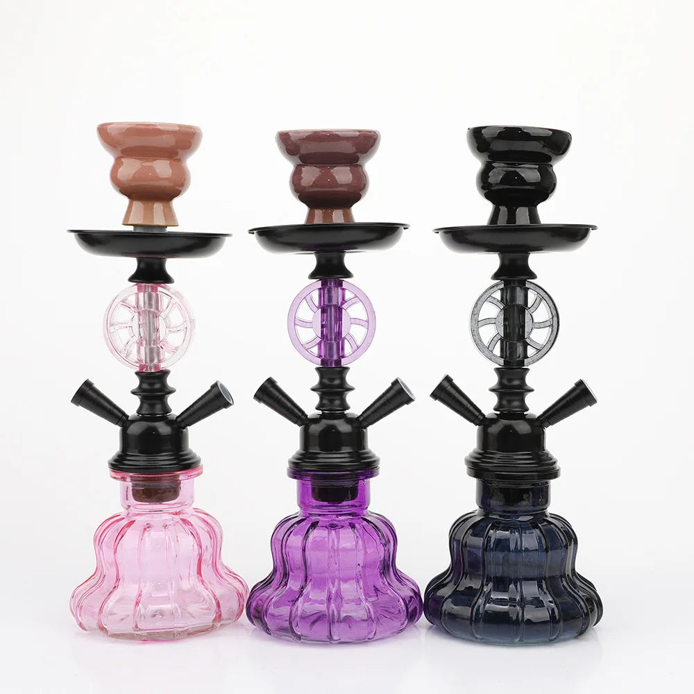 PIPE06 - Disponibile set completo doppio tubo piccolo narghilè dal produttore