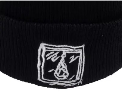 CAP02 - Knitted hat embroidered with hip-hop rap expression