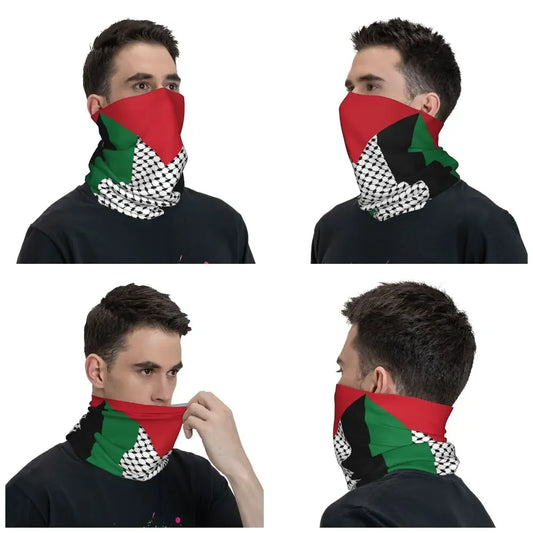 BAND16 - Foulard palestinese Kefiah con motivo tradizionale