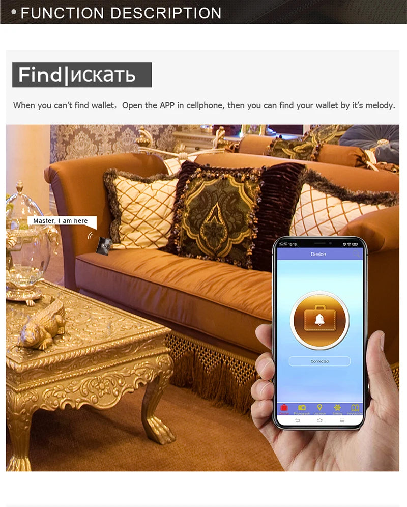 A03 - Smart GPS Tracker  Wallet