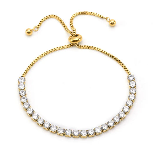 BRAC15 - Bracciale maglie in zircone