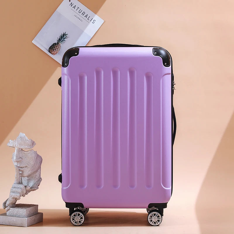 A01 - ABS Set of Suitcases Travelling Bags Luggage Trolley
