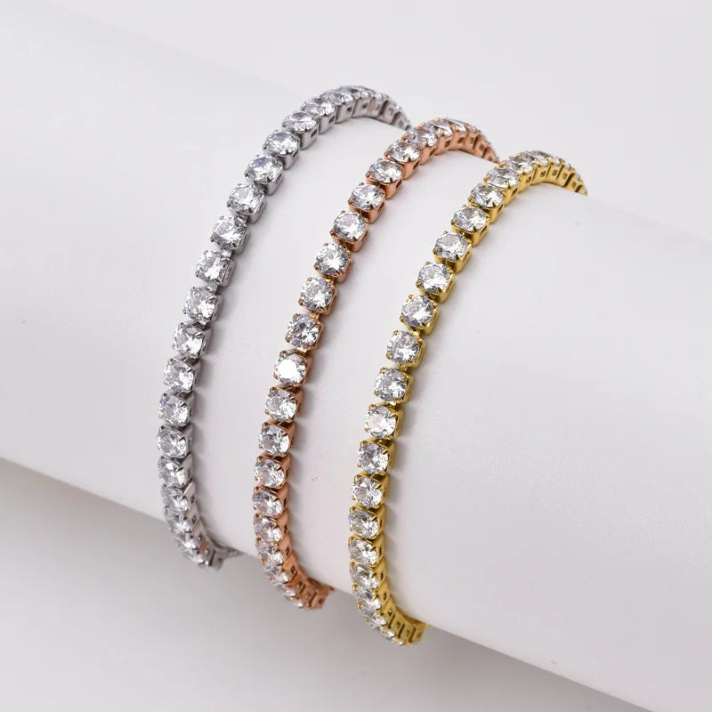 BRAC15 - Bracciale maglie in zircone