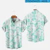 HAWAIA14 - Camicia hawaiana a maniche corte con stampa 3D