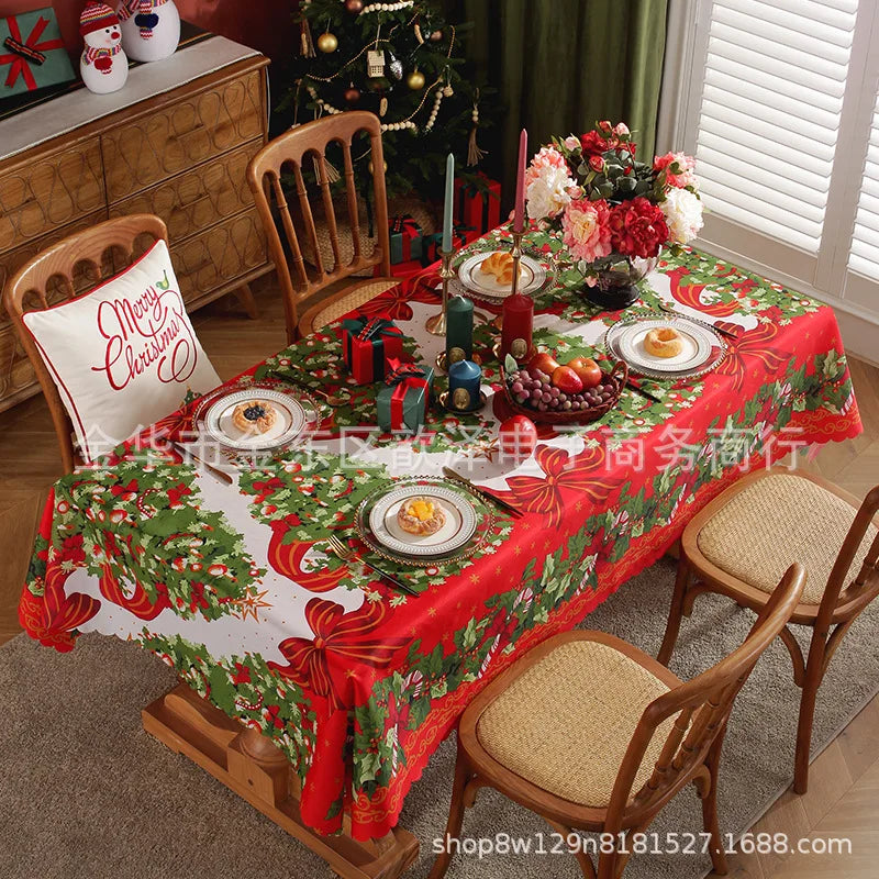 TESS16 - Tovaglia natalizia stampata impermeabile