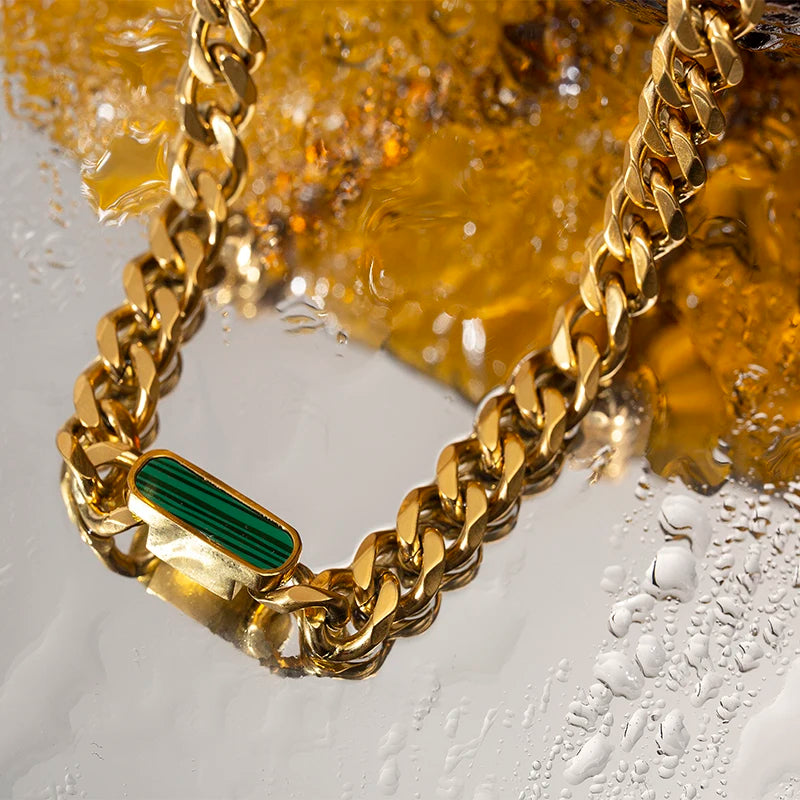 BRAC02 - Collana e bracciale in acciaio inossidabile