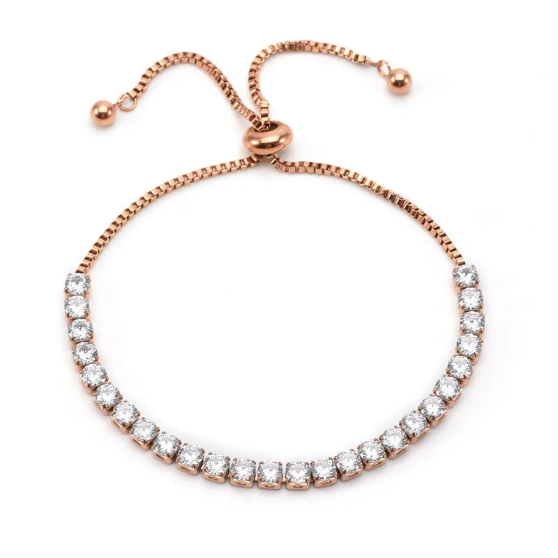 BRAC15 - Bracciale maglie in zircone