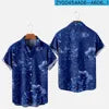 HAWAIA14 - Camicia hawaiana a maniche corte con stampa 3D