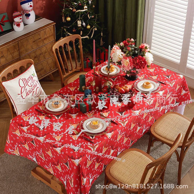 TESS16 - Tovaglia natalizia stampata impermeabile