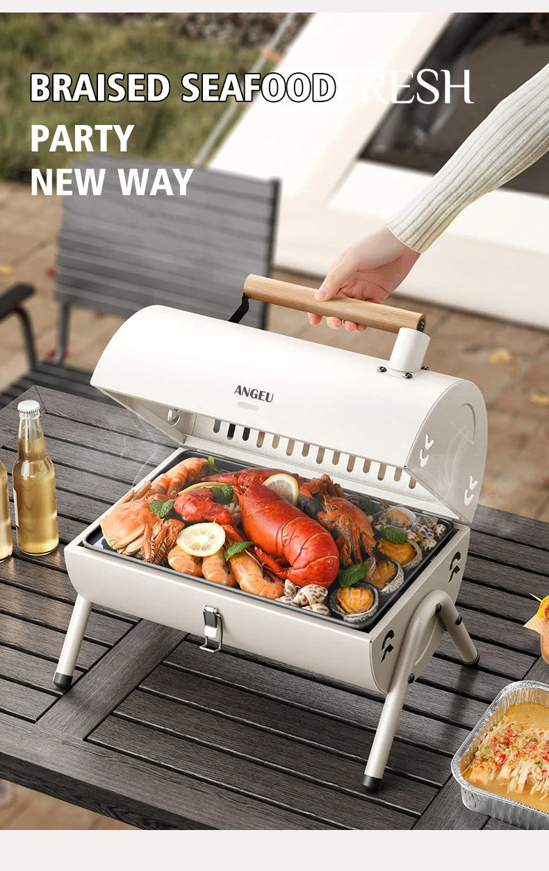 BBQ01 - Barbecue da campeggio portatile