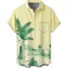 HAWAIA02 - Camicia estiva da uomo a maniche corte