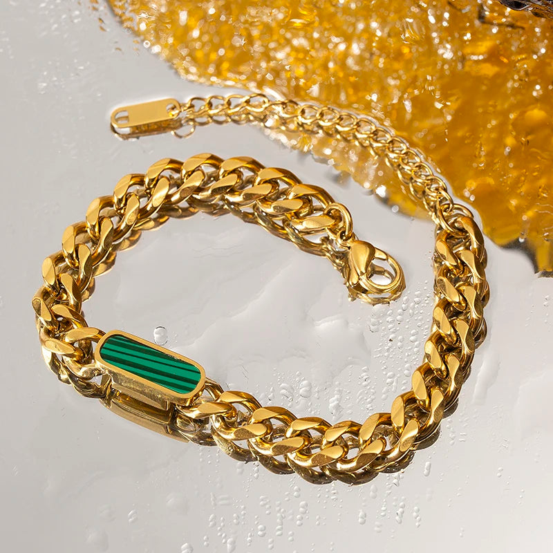 BRAC02 - Collana e bracciale in acciaio inossidabile