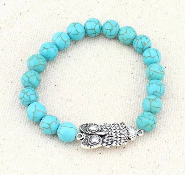 BRAC01 - Braccialetti con perline turchesi