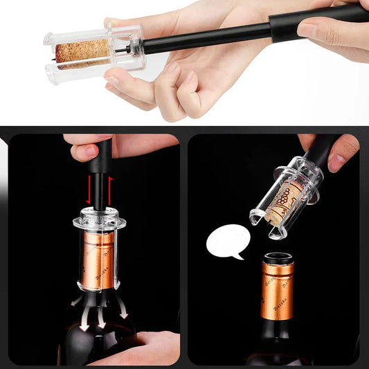 UTES - Apribottiglie per vino in acciaio inossidabile con perno