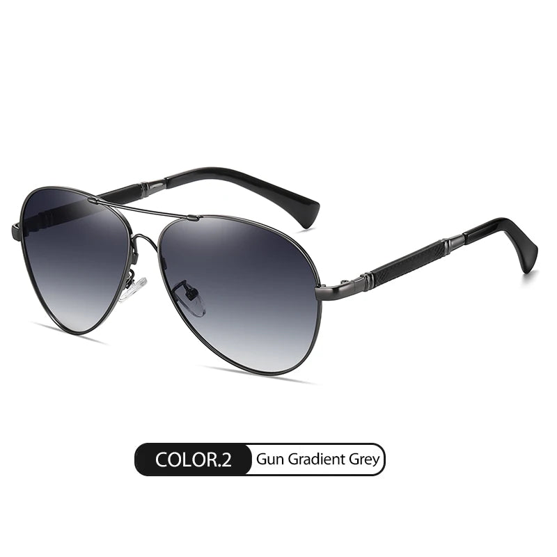 SUN10 - Occhiali da sole polarizzati fotocromatici da pilota per donna e uomo