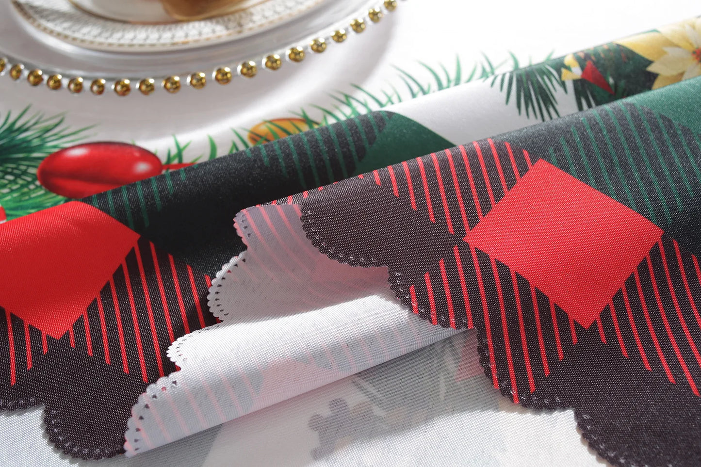 TESS16 - Tovaglia natalizia stampata impermeabile