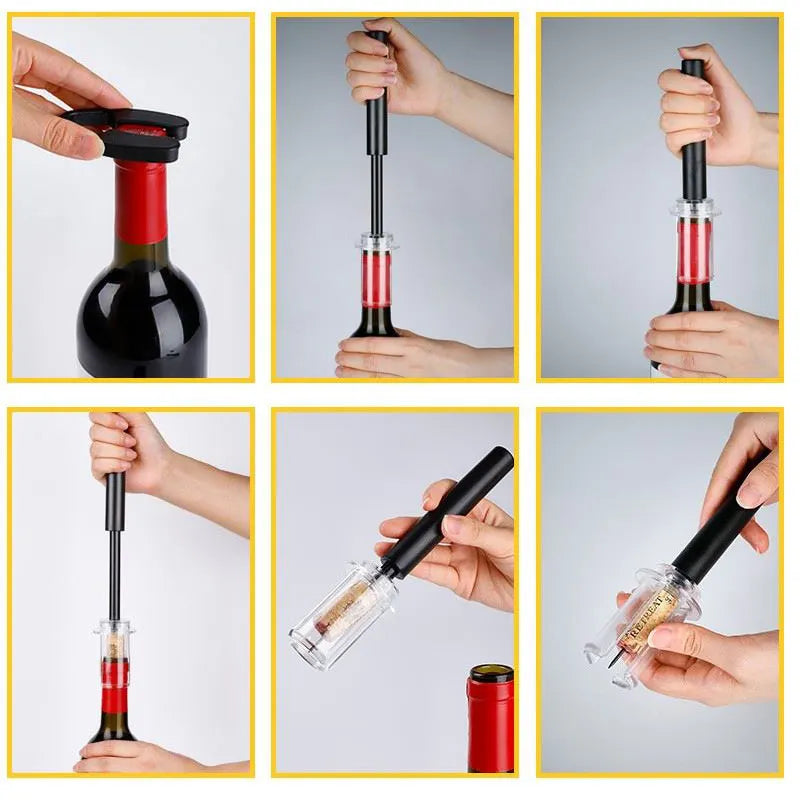 UTES - Apribottiglie per vino in acciaio inossidabile con perno
