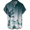 HAWAIA02 - Camicia estiva da uomo a maniche corte