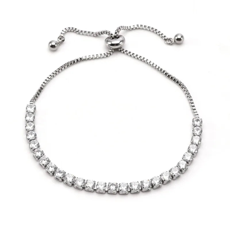 BRAC15 - Bracciale maglie in zircone