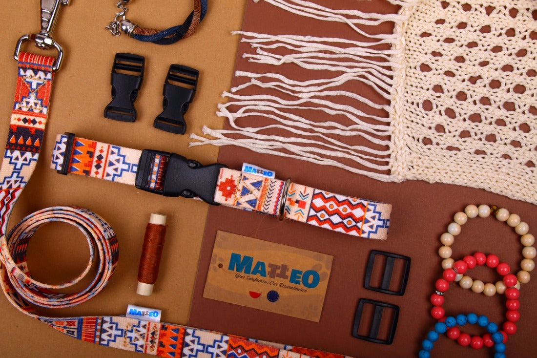 Quick Fastning Dog Collar - Boho