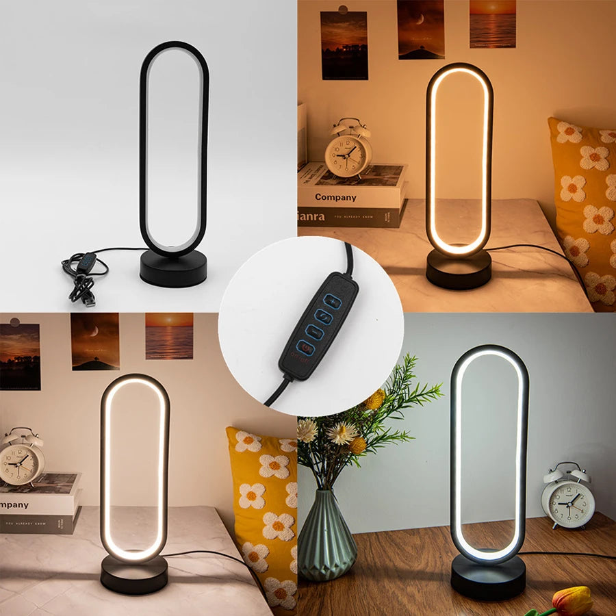 ILLUR -  Lampada da notte ad anello per camera da letto
