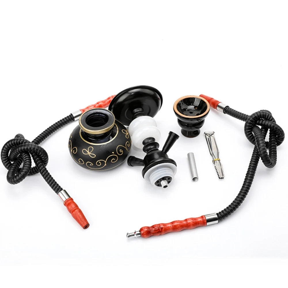 PIPE03 - Narghilè di alta qualità,moderno narghilè a 2 tubi