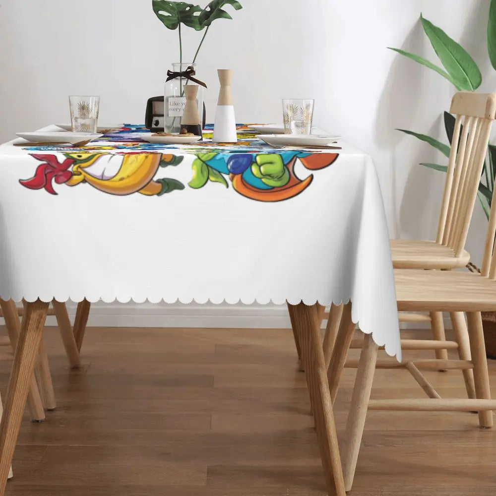 TESS15 - Tovaglia rettangolare personalizzata Cartoon