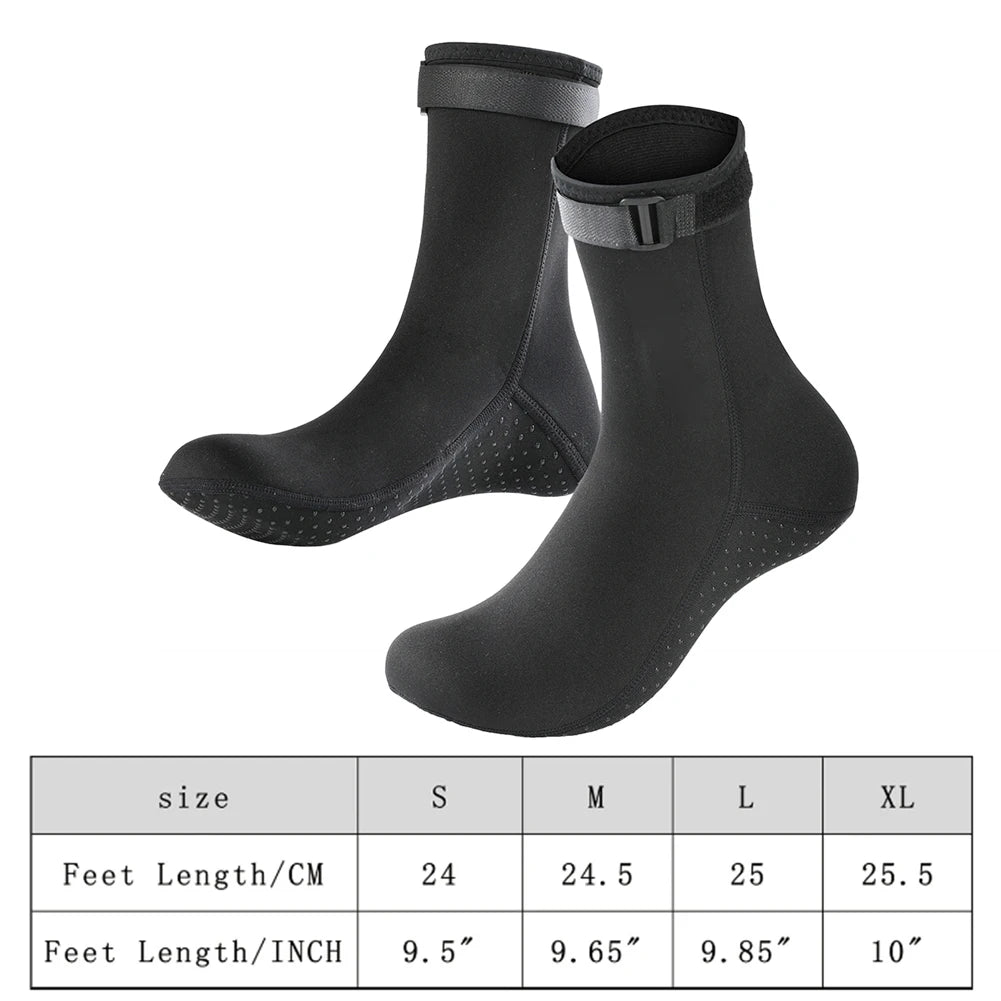 SNOR - Calzini da pesca subacquea per lo snorkeling da 3 mm neoprene