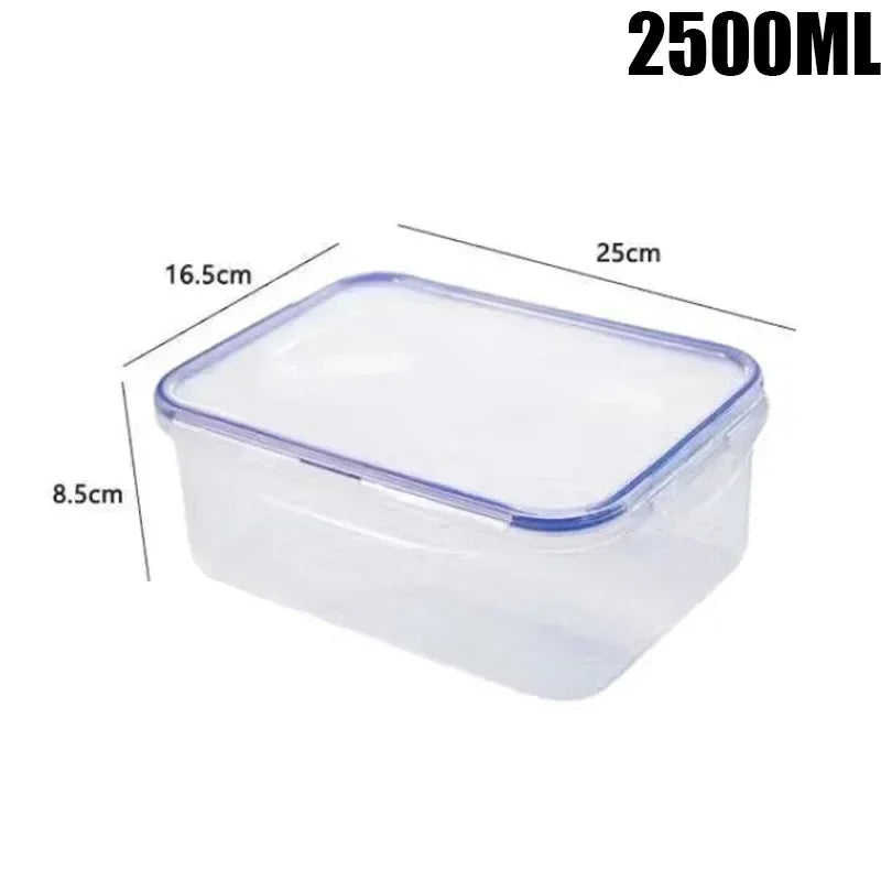 CONS - Contenitore rettangolare sigillato per frigorifero da cucina con coperchio