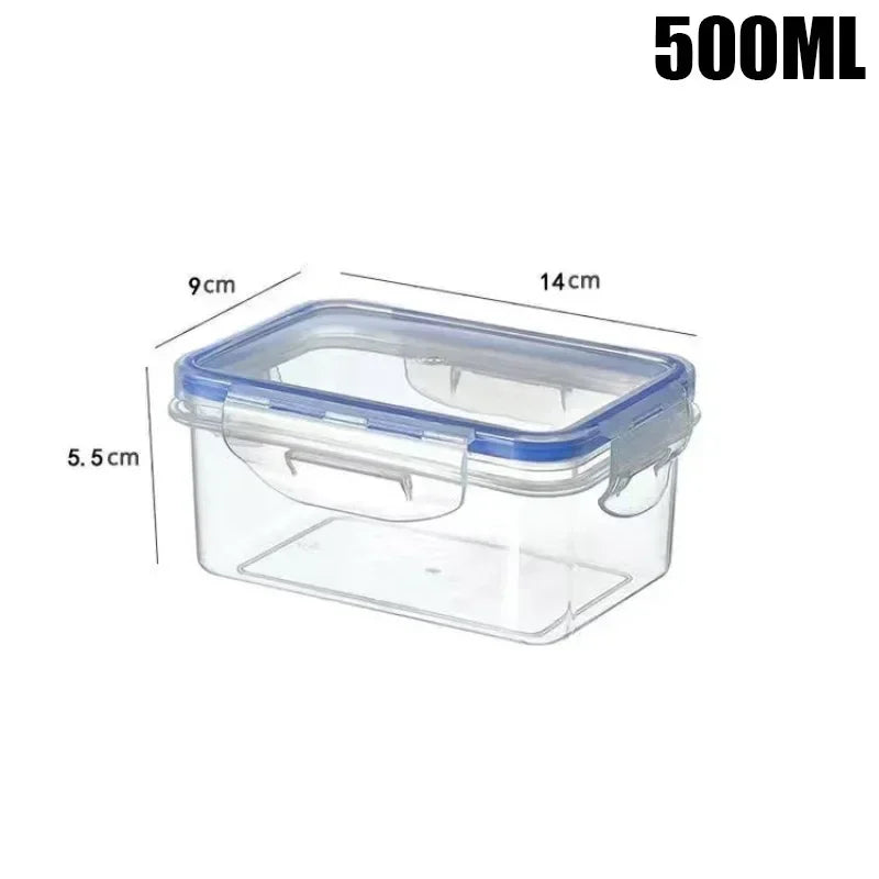 CONS - Contenitore rettangolare sigillato per frigorifero da cucina con coperchio