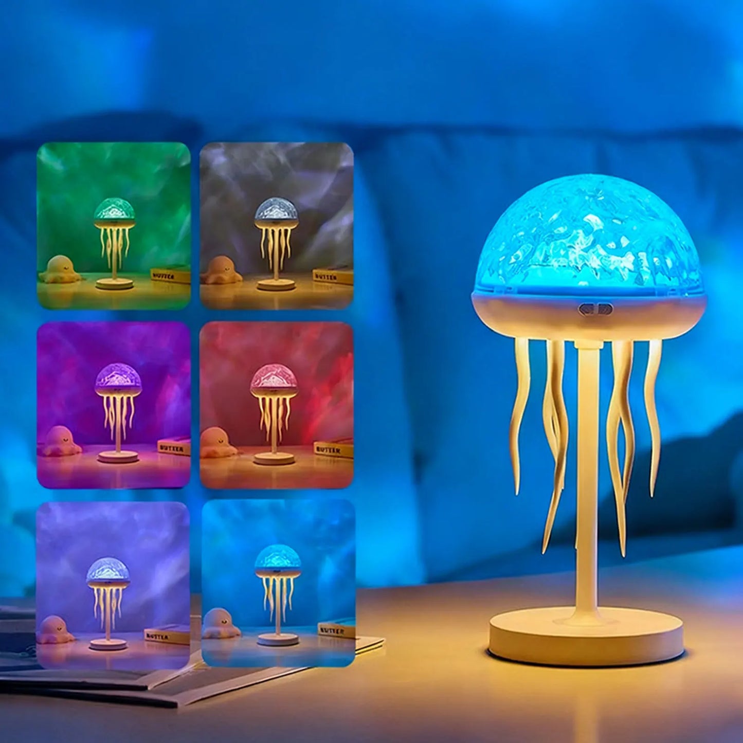 ILLUT - Proiettore di onde oceaniche con meduse e telecomando
