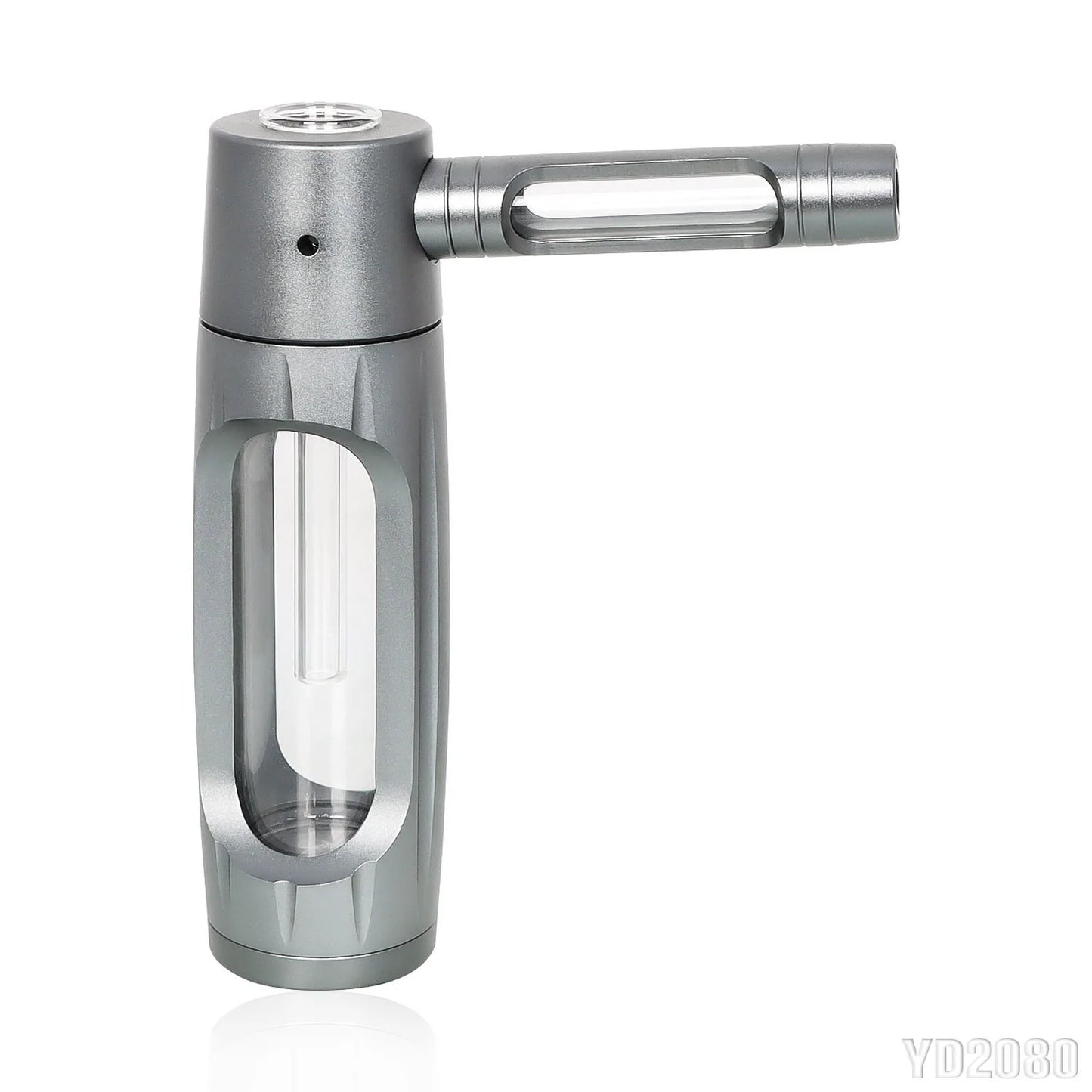 PIPE11 - Pipa portatile in metallo con bracieri in vetro